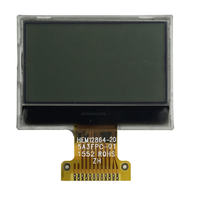 Interfaccia LCD positiva del DENTE 3.3V SPI del dispositivo grafico 128x64 di FSTN con la lampadina bianca