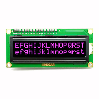 Esposizione LCD 1602 del carattere della PANNOCCHIA 16x2 con il carattere arancio rosso bianco