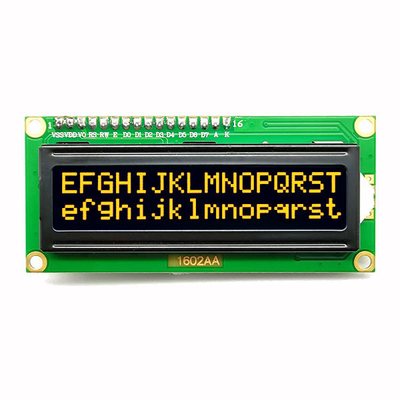 Esposizione LCD 1602 del carattere della PANNOCCHIA 16x2 con il carattere arancio rosso bianco