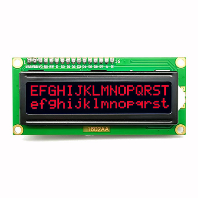 Esposizione LCD 1602 del carattere della PANNOCCHIA 16x2 con il carattere arancio rosso bianco