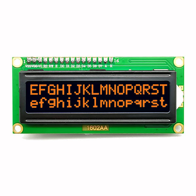 Esposizione LCD 1602 del carattere della PANNOCCHIA 16x2 con il carattere arancio rosso bianco
