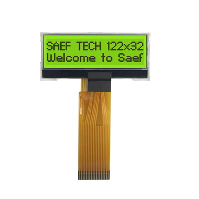 positivo LCD grafico monocromatico dell'esposizione 122x32 STN dell'interfaccia di 3V MCU
