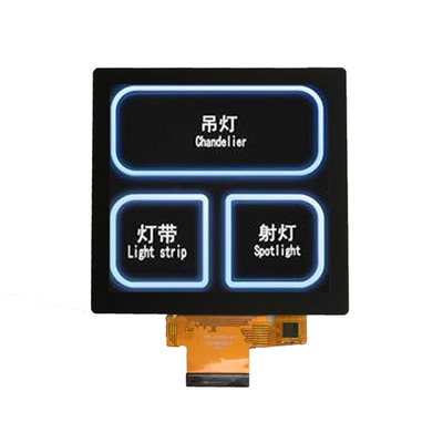 Display TFT industriale quadrato da 4 pollici 480x480 40 pin per l'automazione domestica, LCD quadrato da 4 pollici con PCAP Touch
