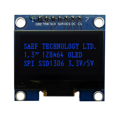 L'interfaccia OLED di SPI visualizza il driver a 1,3 pollici IC di OLED I2c 7 Pin With SH1106