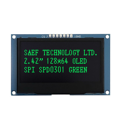 128x64 punteggia i moduli 2,4&quot; 2,42&quot; dell'esposizione di OLED certificato di ISO9001 ISO14000
