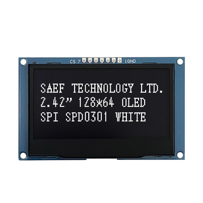 128x64 punteggia i moduli 2,4&quot; 2,42&quot; dell'esposizione di OLED certificato di ISO9001 ISO14000