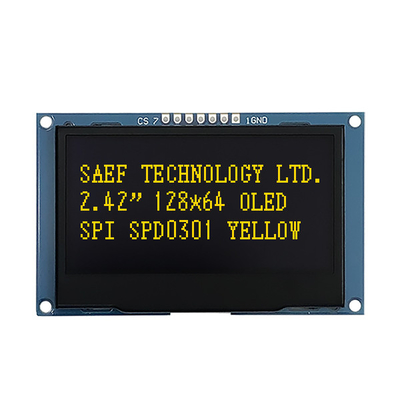 128x64 punteggia i moduli 2,4&quot; 2,42&quot; dell'esposizione di OLED certificato di ISO9001 ISO14000