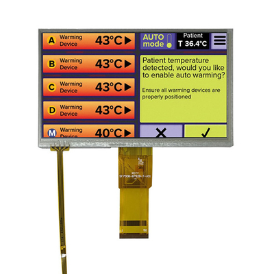 7&quot; schermo di visualizzazione di 800x480 TN TFT, pannello industriale del touch screen di RGB di 50 perni