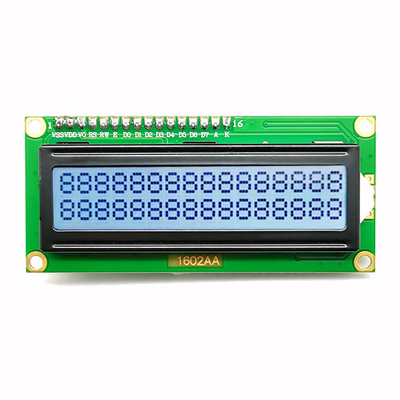 Numero di perni blu 5V 4 dell'esposizione LCD del carattere dell'interfaccia 16x2 di I2C