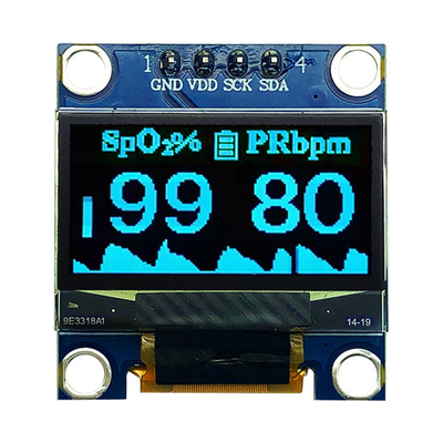 0.96 pollici 128x64 Dot Matrix OLED Display Module 4-Pin Interfaccia I2C