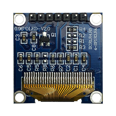 7 pin Modulo di visualizzazione OLED da 0,96 pollici SPI 3V Bianco PMOLED Con SSD1306 Driver IC