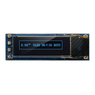4 modulo I2C a 0,69 pollici IIC SSD1306 3V 5V dell'esposizione dei perni 96x16 OLED compatibile