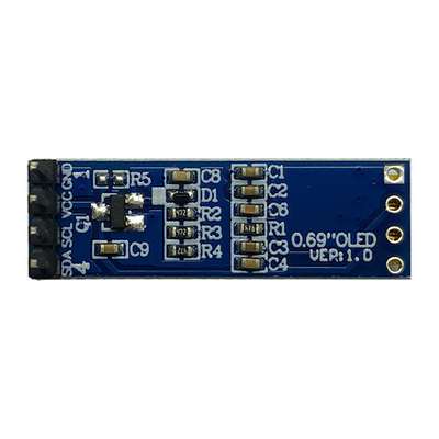 4 modulo I2C a 0,69 pollici IIC SSD1306 3V 5V dell'esposizione dei perni 96x16 OLED compatibile