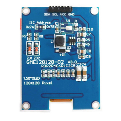 1.5 pollici OLED Display Panel Module Unità 128x128 pixel 4 pin Interfaccia I2C Con Controller Display LED
