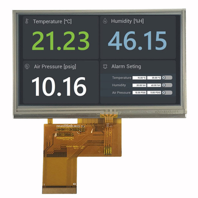 Display LCD TFT da 4,3 pollici con touch resistivo 480x272 ST7282T2 40 pin Interfaccia RGB