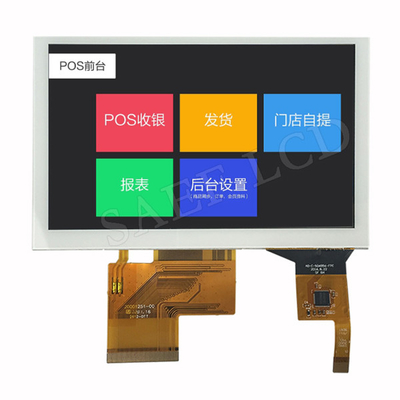 5 pollici PCAP TFT Display 800*480 Interfaccia RGB Con pannello touch capacitivo per schermo di controllo automatico