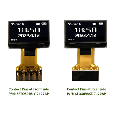 0.96 pollici OLED Display Module 128x64 Pixel SPI I2C Interface Plug-In Connection