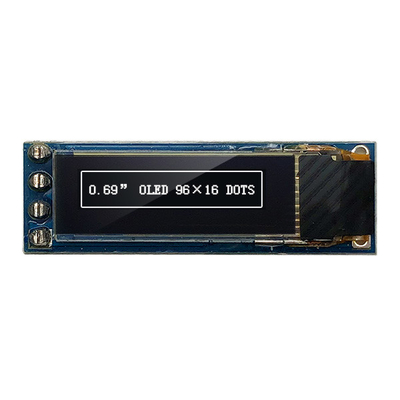 4 modulo I2C a 0,69 pollici IIC SSD1306 3V 5V dell'esposizione dei perni 96x16 OLED compatibile